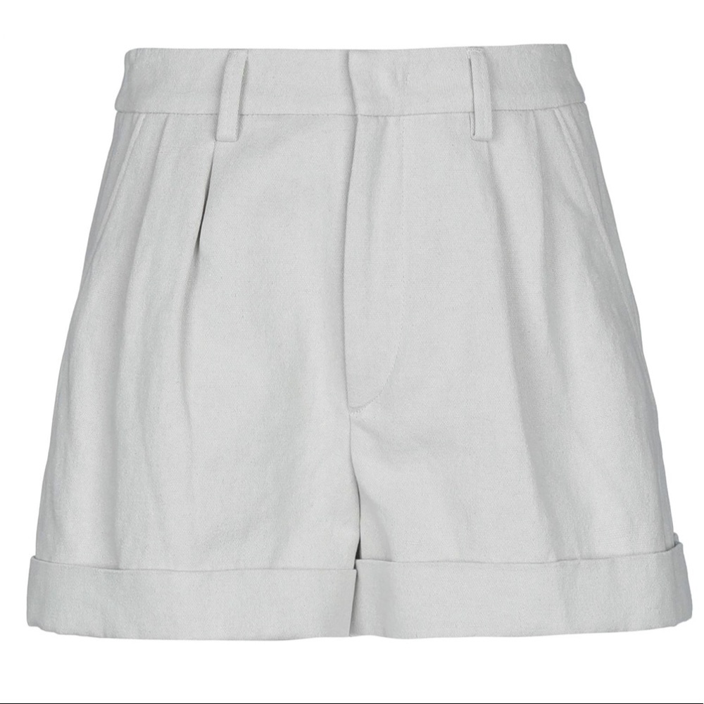 Isabel Marant Kab Pleated Cotton-blend Shorts